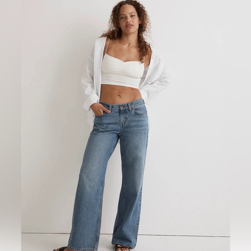 NWT Madewell Low-Rise Superwide-Leg Jeans Size 31